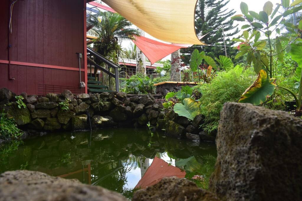 Keaau The Red Cottage And Hawaiian Pond Garden Paradise! מראה חיצוני תמונה